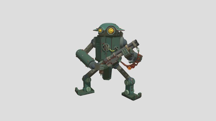 Old warbot 3D Model