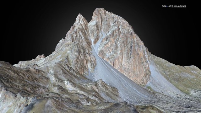 Pic du midi d'Ossau 3D - France 3D Model