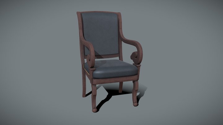 Vintage Office Chair 3D Model