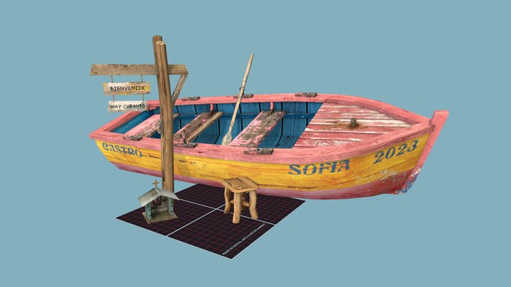 DAE 5 Finished props - By the ocean 3D Model