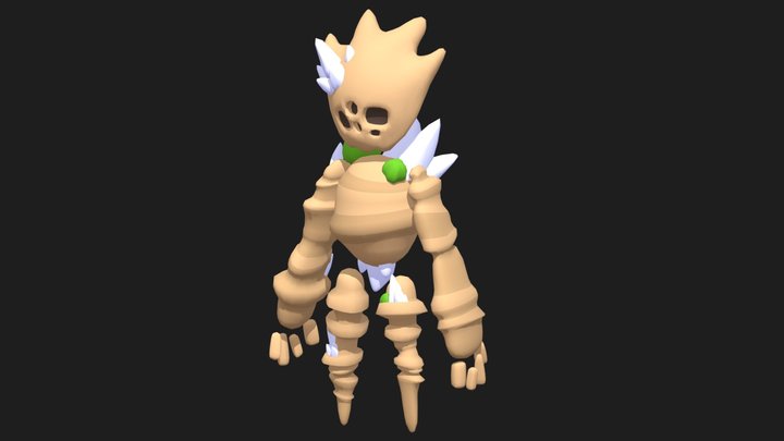 Desert Rock Elemental 3D Model