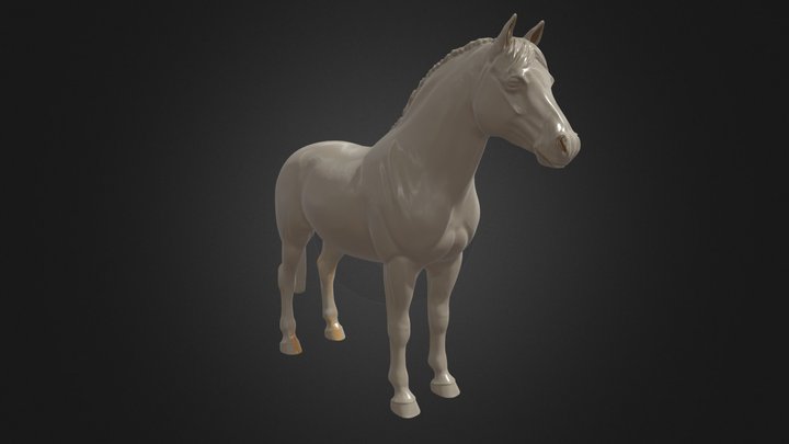 Neutral German Riding Pony – Beige Low-Detail