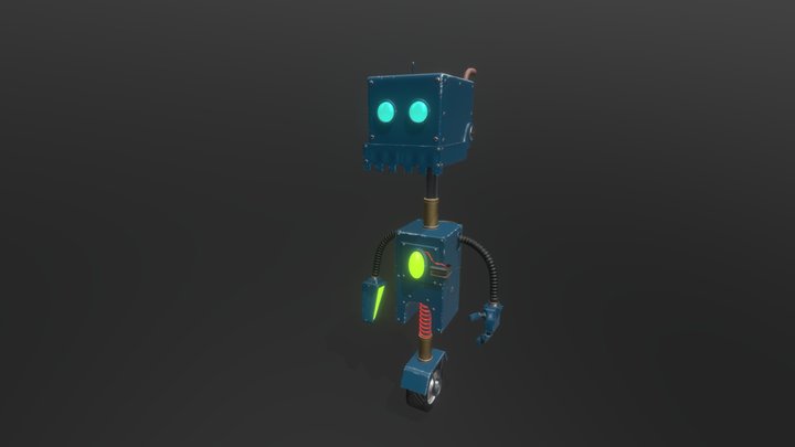 Simple Robot 3D Model