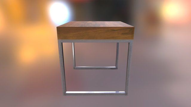 Simple Table 3D Model