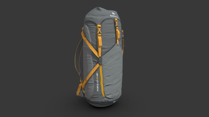 Hiking Backpack 3D Model