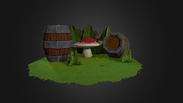 Barrel Export 3D Model