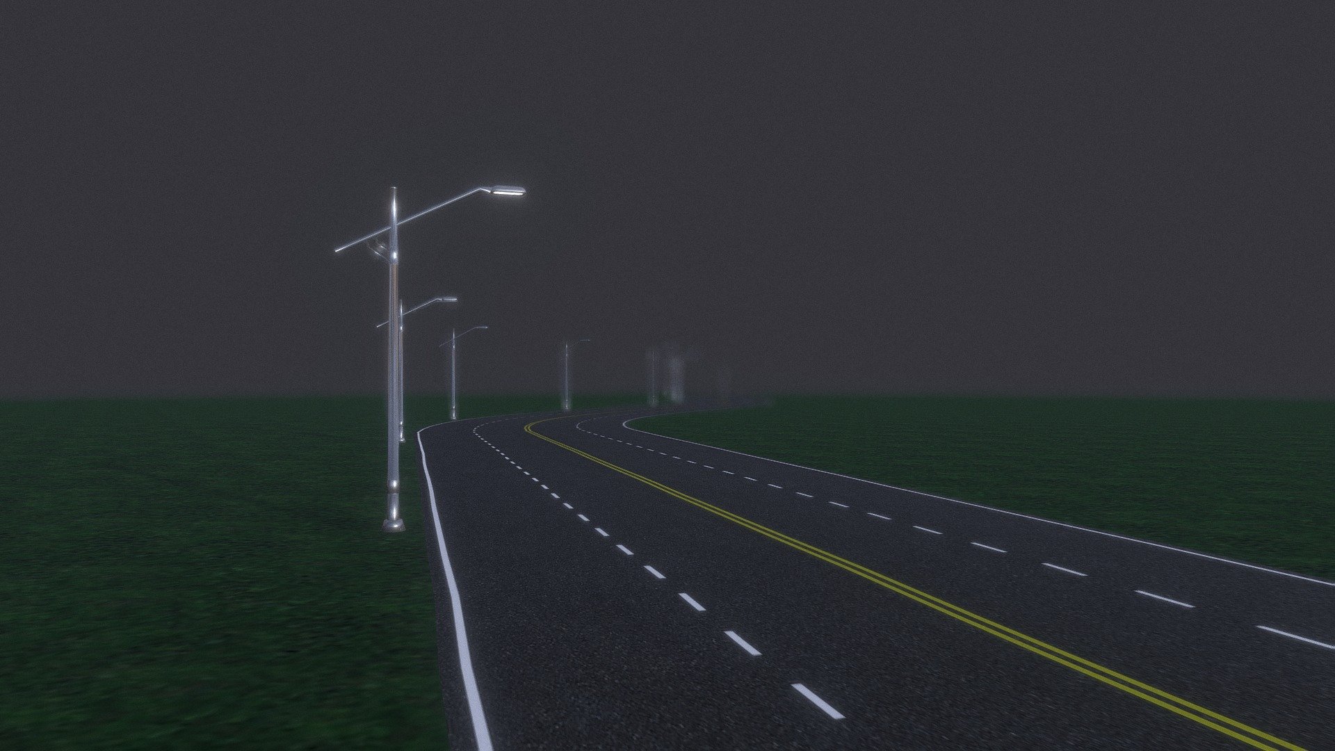 Road / Highway - Download Free 3D model by ROY (@roy.3dartist) [ffd36f6 ...