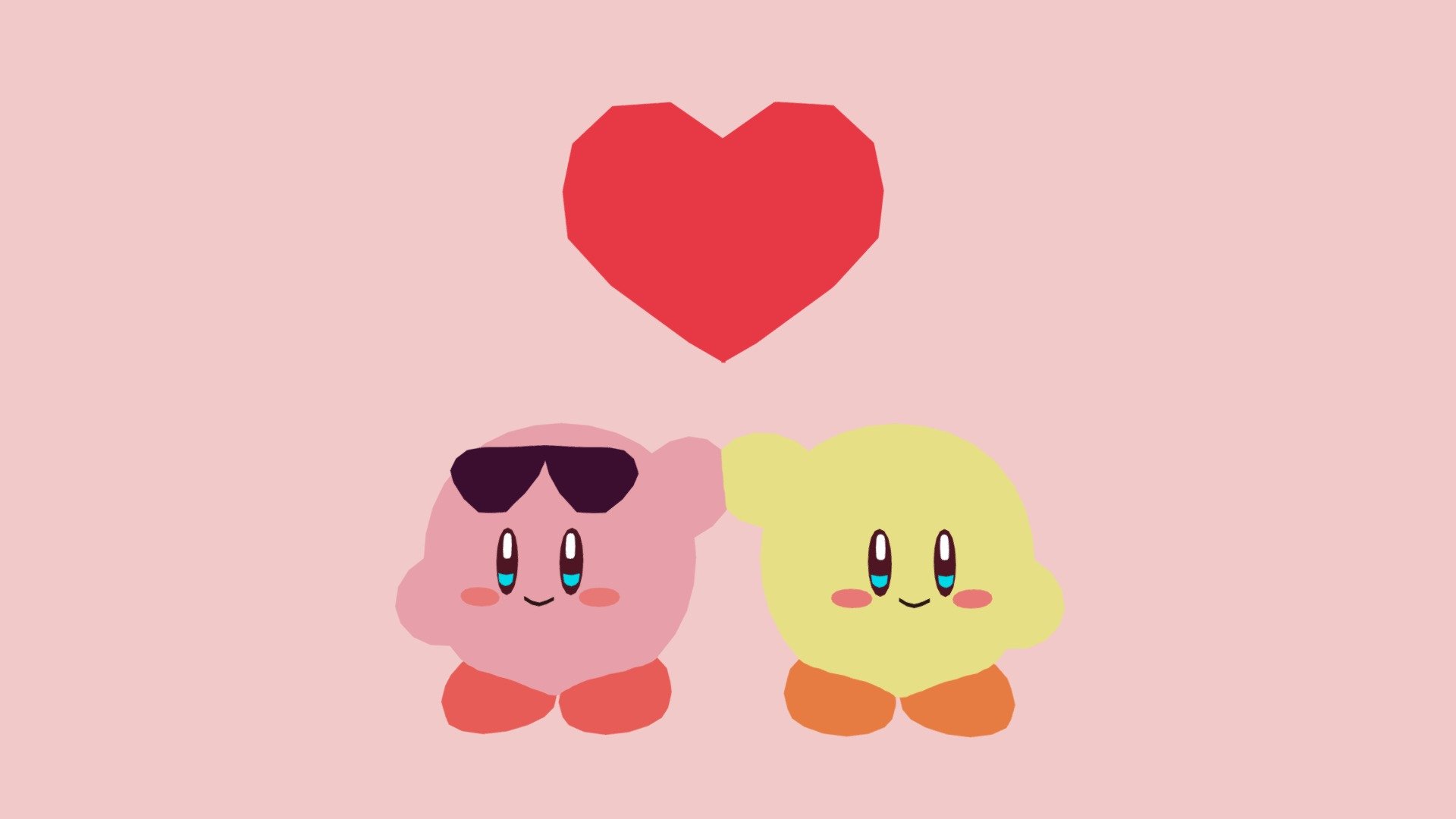 they are two kirbys 3D model by musicandsketches [ffd3a8c] Sketchfab