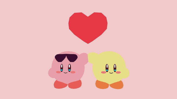 they are two kirbys 3D Model