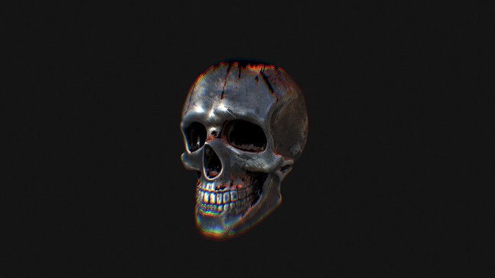 Metal Skull 3D Model