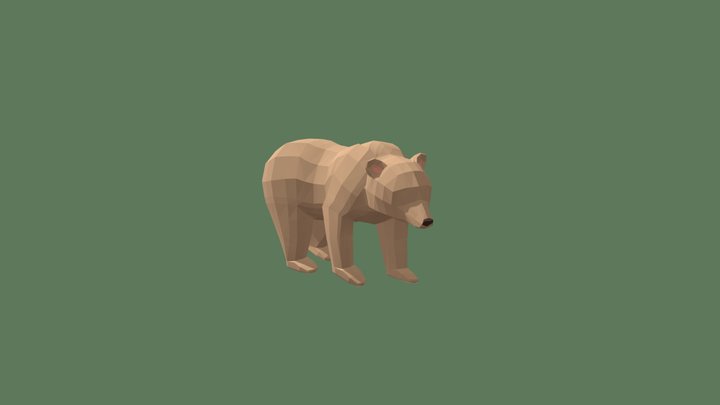 Bear Walk 3D Model