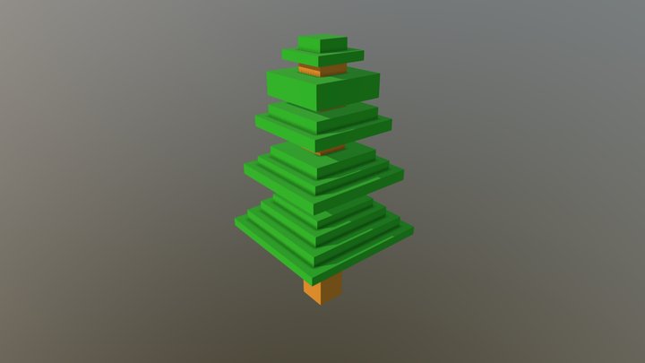 Voxel tree 3D Model