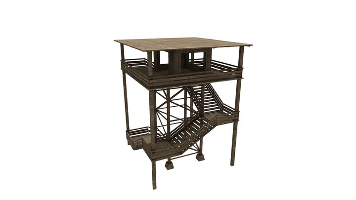 Watch tower Remastered Wide – Free 3D Model STL