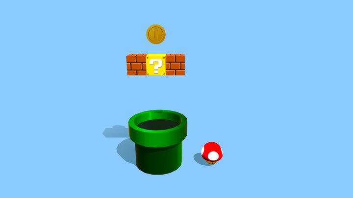 MARIO BROS 3D Model