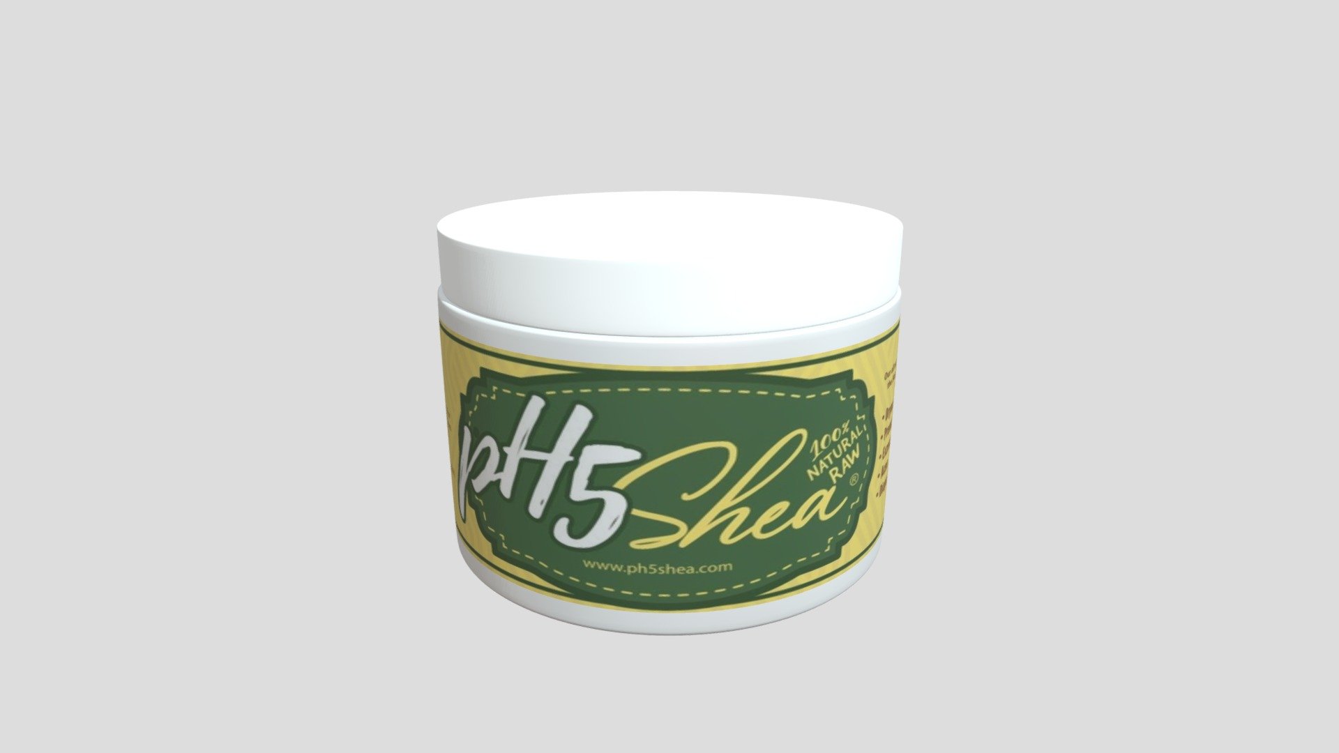 shea butter jar Download Free 3D model by iiidavid [ffd66ec] Sketchfab