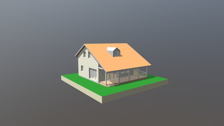 Beautiful small House 3D Model
