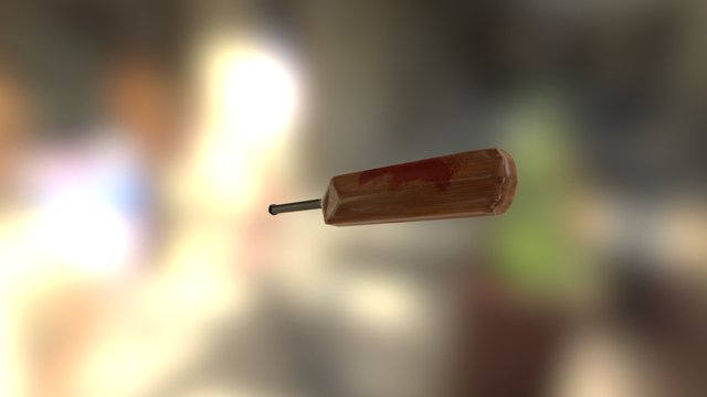 Cricket Bat 3D Model