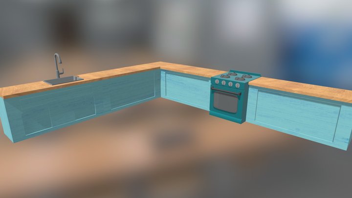 Basic Kitchen Tabletop 3D Model