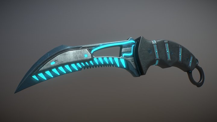 Reaper Knife | Laser Cutter 3D Model