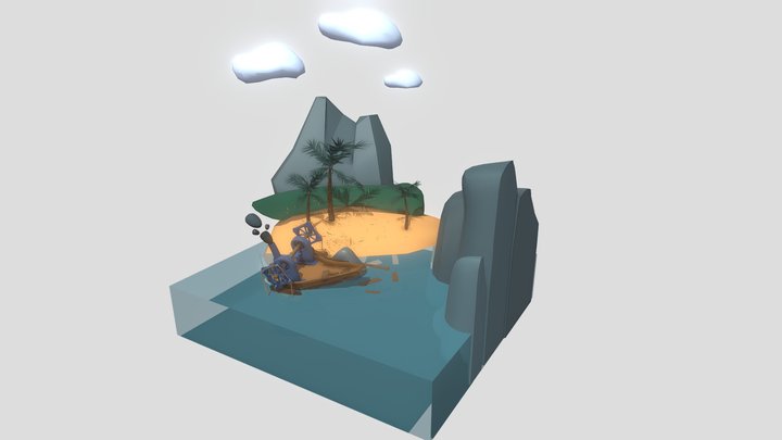 island scene 3D Model