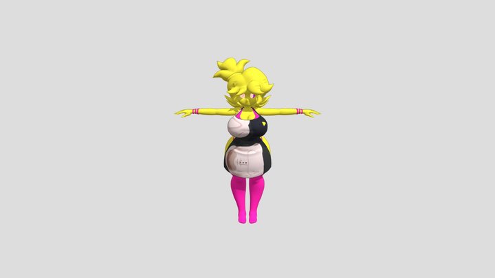 chiku-cryptiacurves-apron-version 3D Model