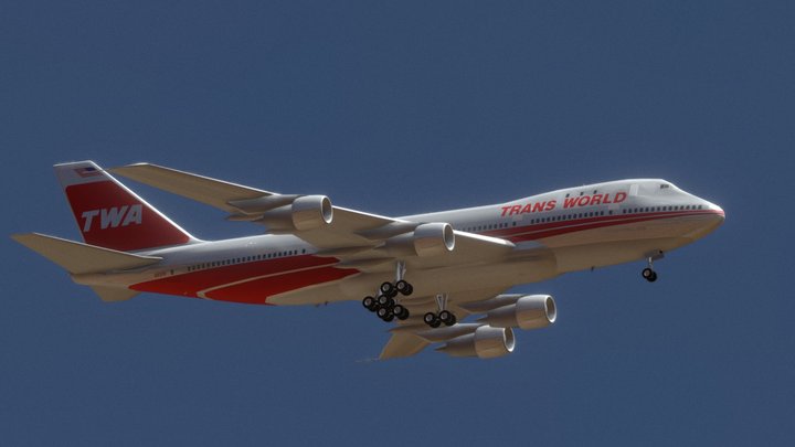 boeing 747 for prisma 3d 3D Model