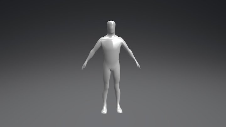Male Body Modeling Practice 3D Model