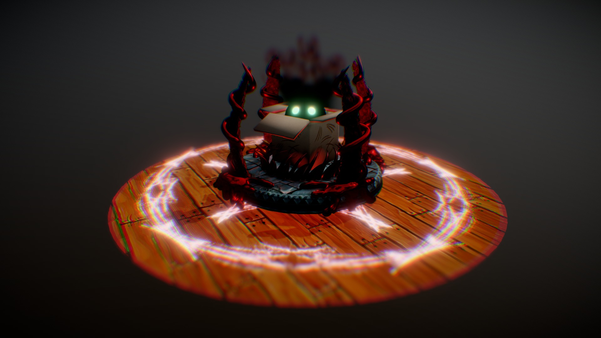 3D model Devil Cat - This is a 3D model of the Devil Cat. The 3D model is about a robot with lights.