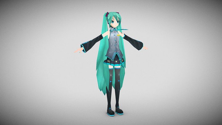 Hatsune Miku – Gratis 3D-model STL