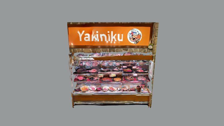 すたみな太郎　焼き肉スタンド 3D Model