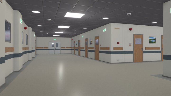 Modular Room Hospital Starterkit 3D Model
