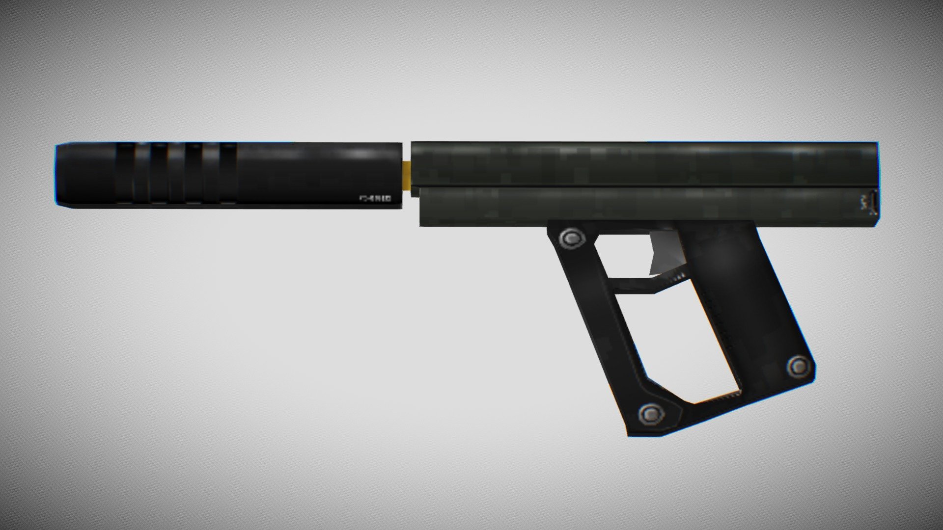 Low Poly Sci-Fi Gun