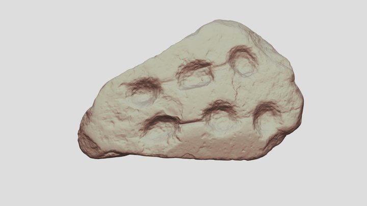 Neolithic gaming board from Beidha, Jordan 3D Model