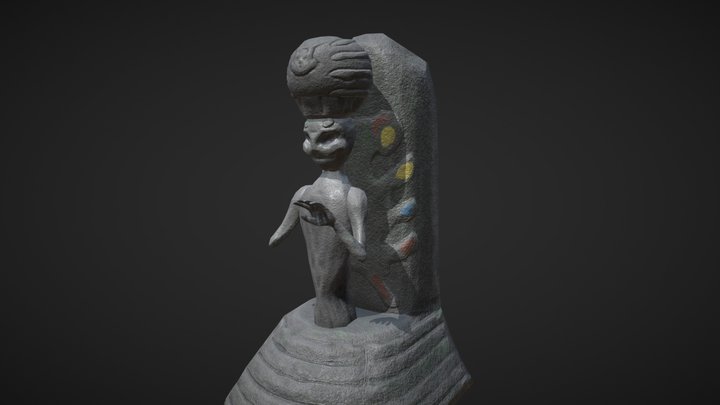 Chest holder sculpture 3D Model