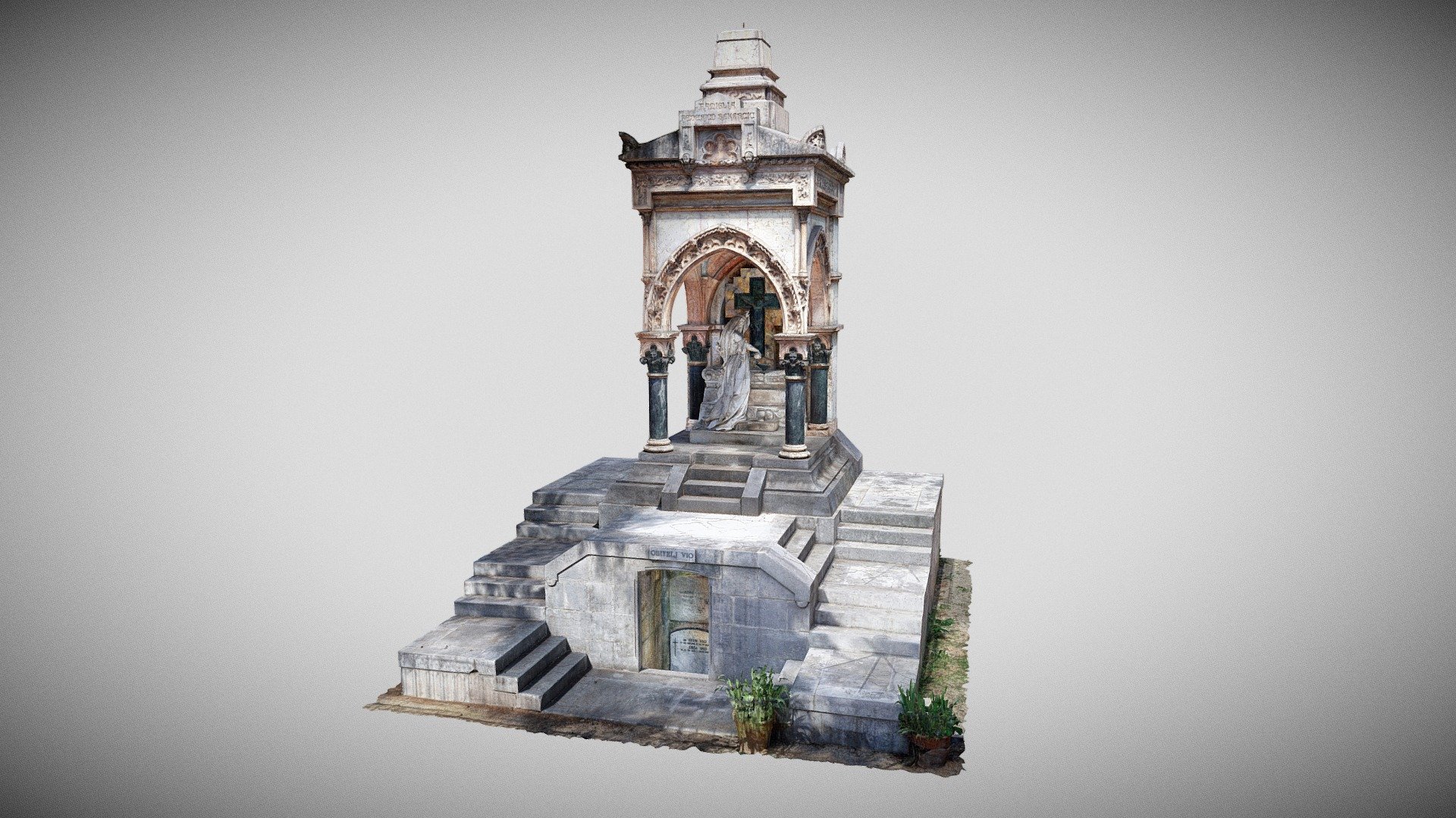 Rijeka, Kozala cemetery, Vio-Bakarčić mausoleum - 3D model by VEKTRA ...