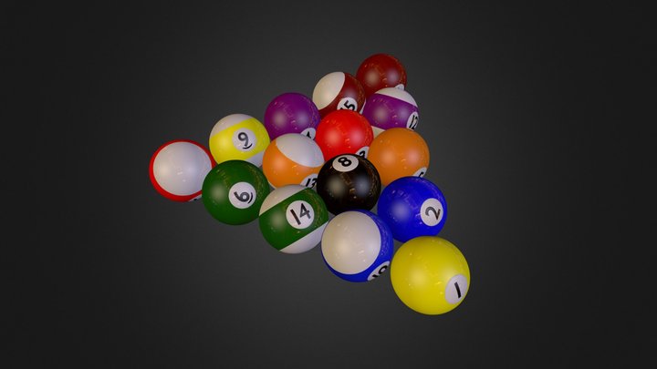 Pool Balls 3D Model