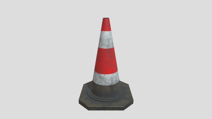 Reflective Cone Collars 3D Model