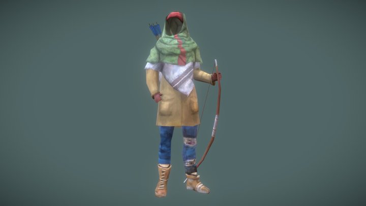 2D Concept to 3D Handpainted Asset Demo 3D Model