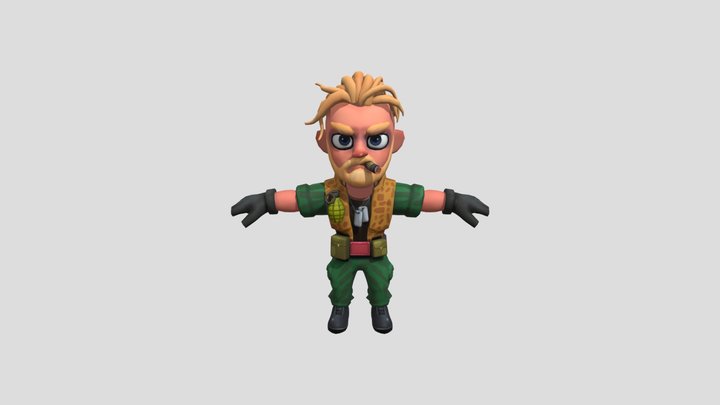 Army Sergeant 3D Model