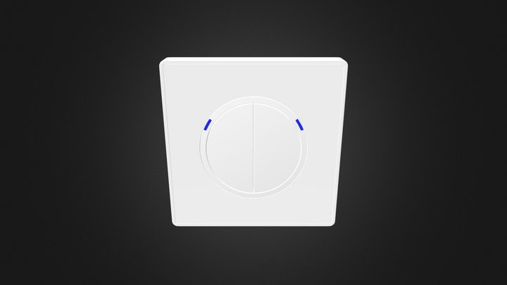 Circle-switch-2gang 3D Model