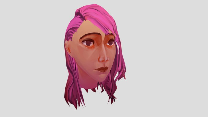 Practice Female Head 1 3D Model