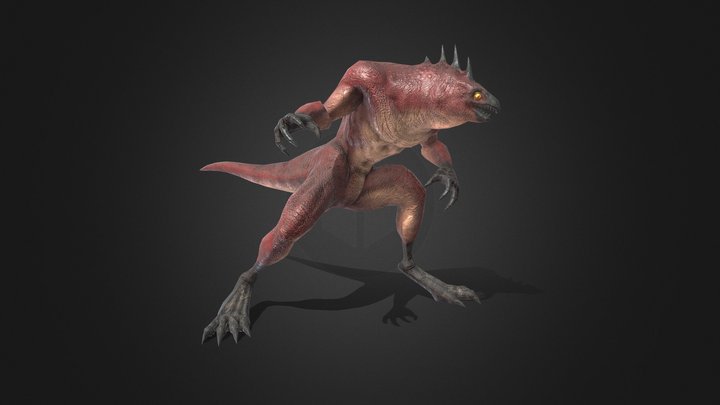 Fantasy Monster : Lizard 3D Model