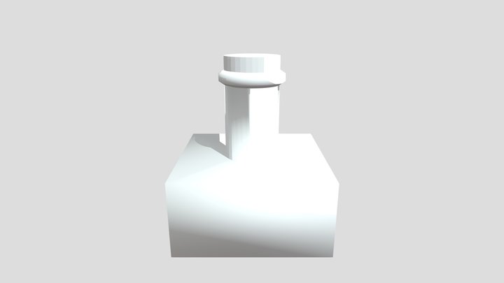 Rectangular Flask 3D Model