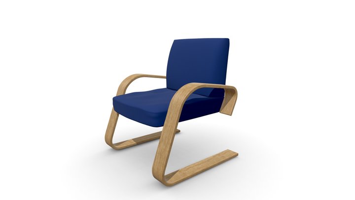 Stylish armchair 3D Model