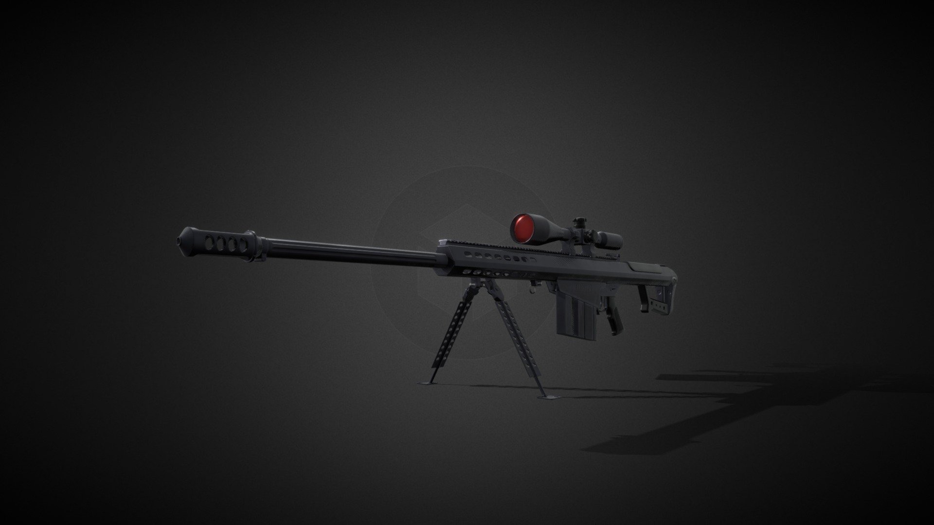 M-107 gameready model