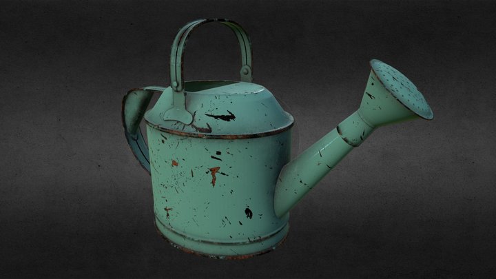 Used Watering Can 3D Model
