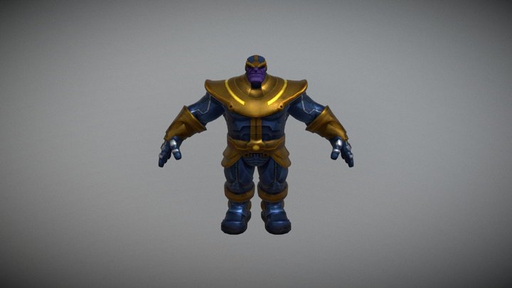 Action Villain Character-Thanos fbx 3D Model