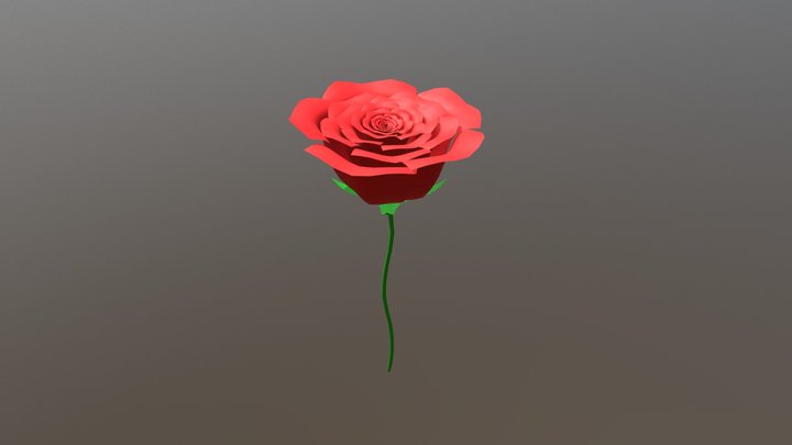Simple Rose 3D Model