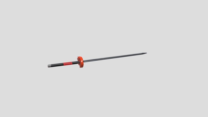 Samurai Sword 3D Model
