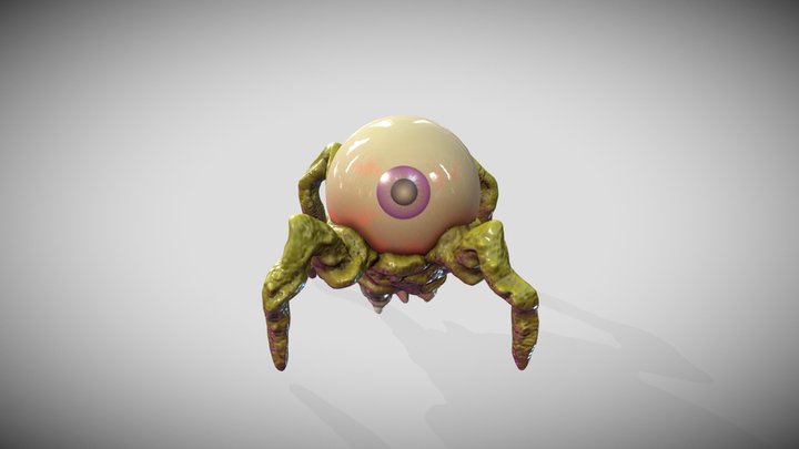 Crawling Eye 3D Model
